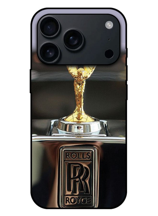 Printed Protective Case Cover For Apple iPhone 17 Pro Max -  Rolls Royce Gold Logo