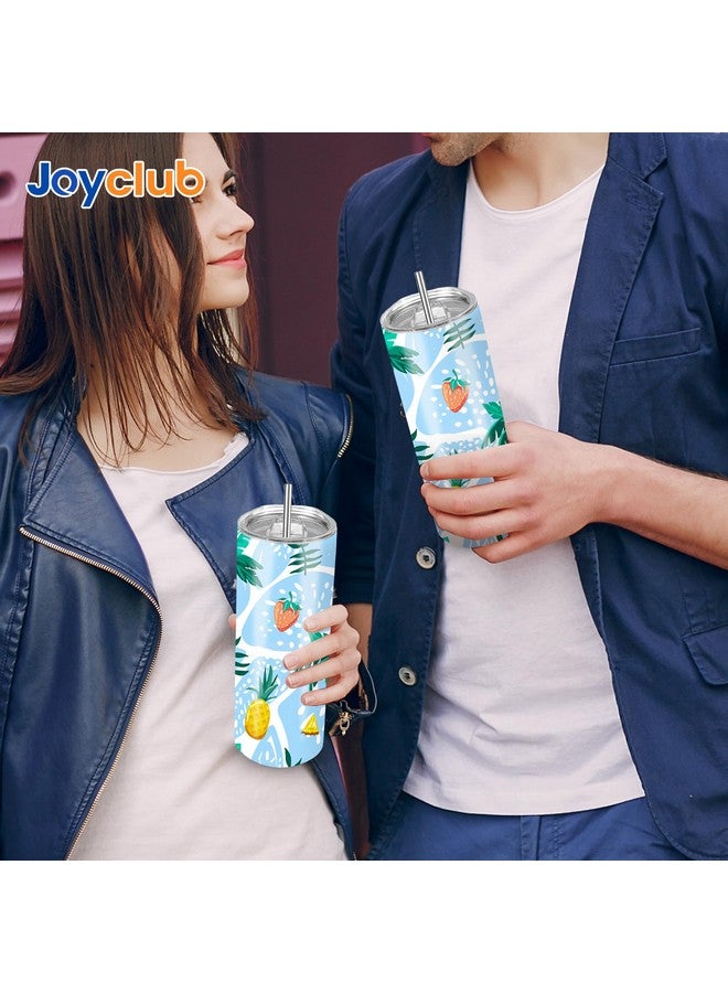 Joyclub Joyclub Sublimation Tumblers 30 oz Blank Tumblers for Sublimation Skinny Bulk Double Wall Insulated Cups with Individually Gift Boxed and Shrink Wrap Films for Heat Transfer 10 Pack  - Image 4