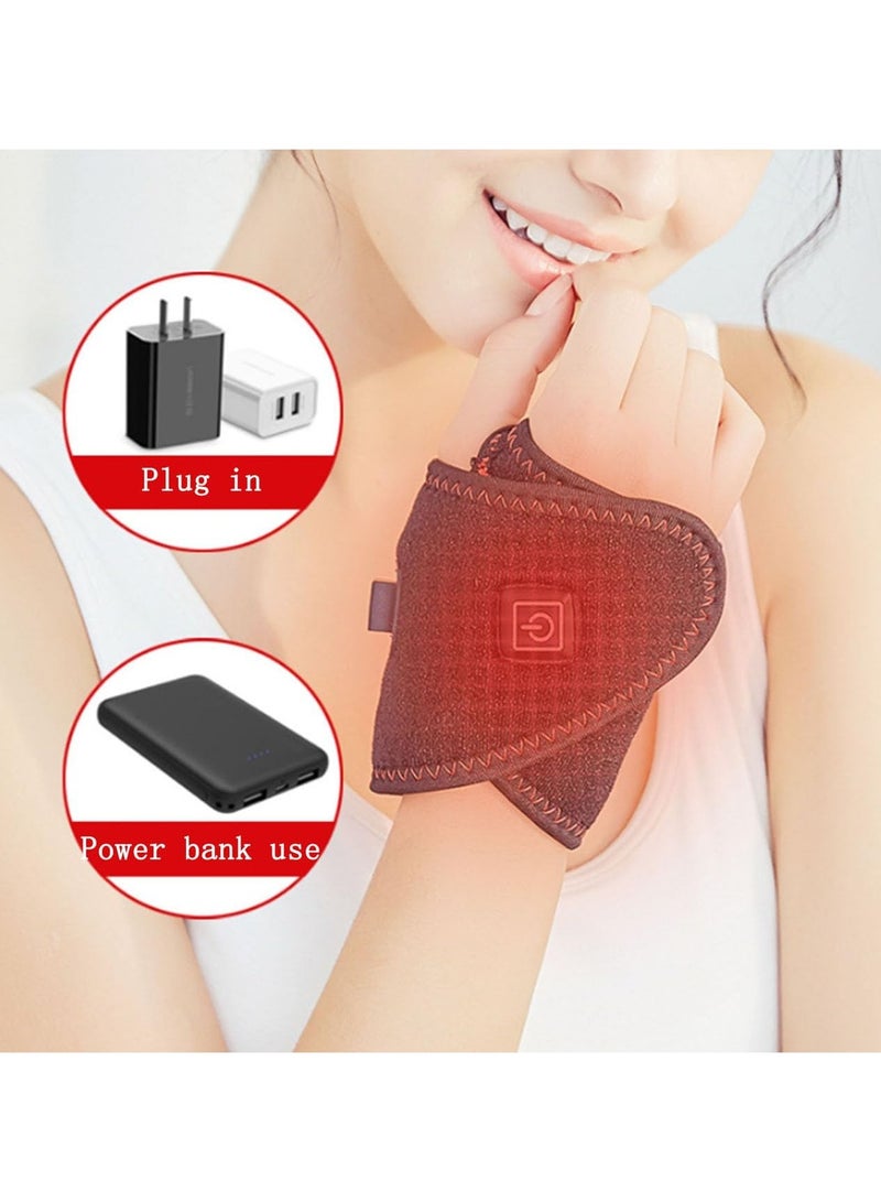Generic Electric Heating Pad for Thumb and Wrist, Wrist Heating Wrap Support, 3-Speed ​​Adjustable Temperature, Right and Left Hand Heating Pad - Image 5
