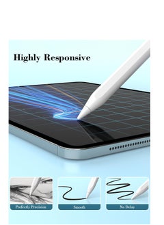 Generic Stylus Pen for iPad 10th Generation Fast Charging 10 Minutes with Palm Rejection, Compatible with iPad Air 3/4/5, iPad Mini 5/6, iPad 6/7/8/9/10, iPad Pro 11" & 12.9", White  - Image 5