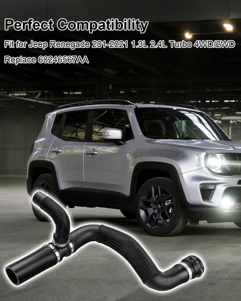 TIKSCIENCE Engine Radiator Coolant Hose Replace 68246567AA Fit for Jeep Renegade 2015-2021 1.3L 2.4L Turbo 4WD/2WD, Hose Radiator Inlet - Image 5