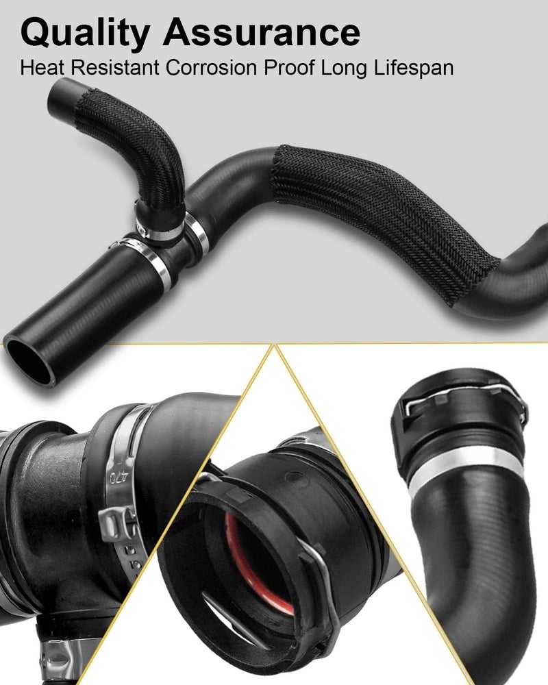 TIKSCIENCE Engine Radiator Coolant Hose Replace 68246567AA Fit for Jeep Renegade 2015-2021 1.3L 2.4L Turbo 4WD/2WD, Hose Radiator Inlet - Image 2