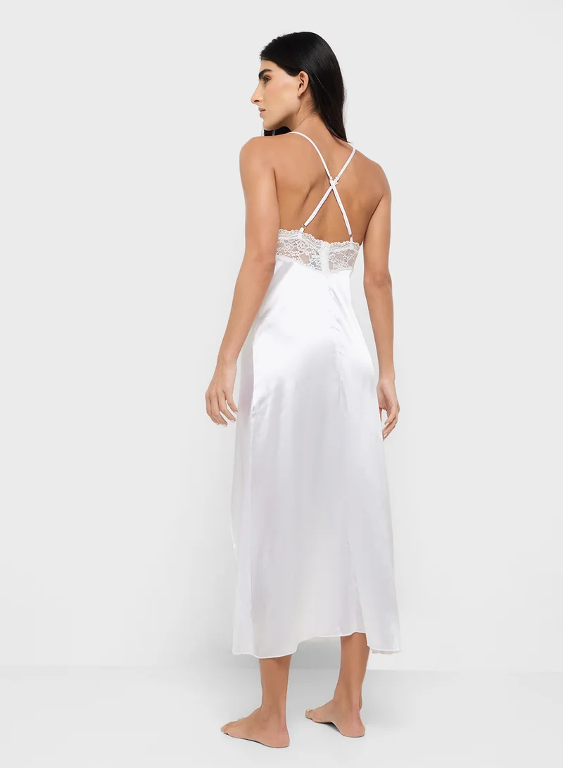 ايلا Night Slip Dress With Slit