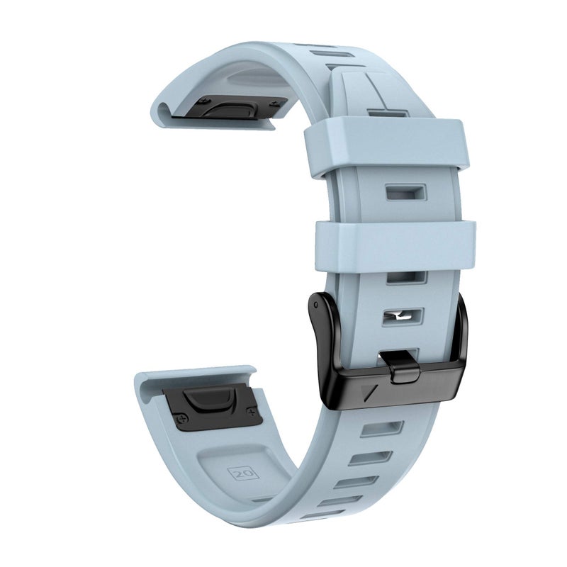 ANCOOL for Fenix 5S/6S/7S Watch Band 20mm Soft Silicone Watch Bands For Fenix 5S Plus/6S Pro/7S Pro Band(Foam Blue) - Image 2