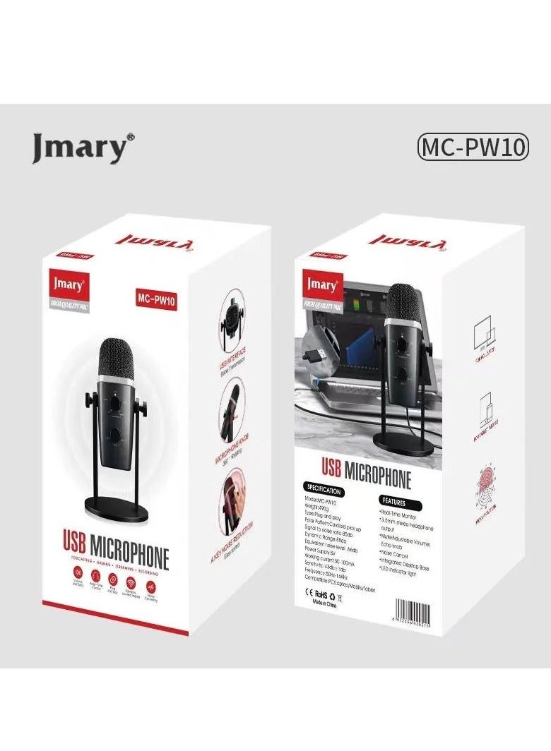 Jmary Multifunctional USB Recording Microphone (MC-PW10) - Image 1