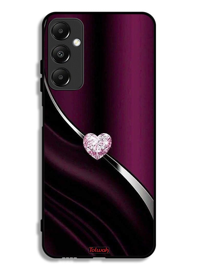 Tolwak Samsung Galaxy A05s Protective Case Cover Diamond Heart - Image 1