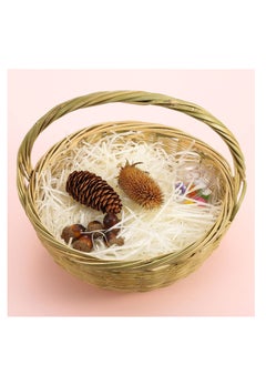 MARKQ Crinkle Cut Shredded Paper Filler for Gift Wrapping Hamper/Basket Filling, Packing Supplies (Cream)  - Image 3