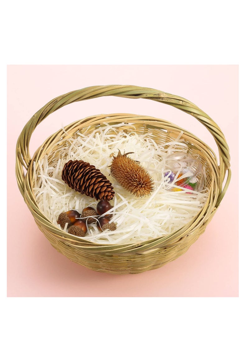 MARKQ Crinkle Cut Shredded Paper Filler for Gift Wrapping Hamper/Basket Filling, Packing Supplies (Cream)  - Image 3