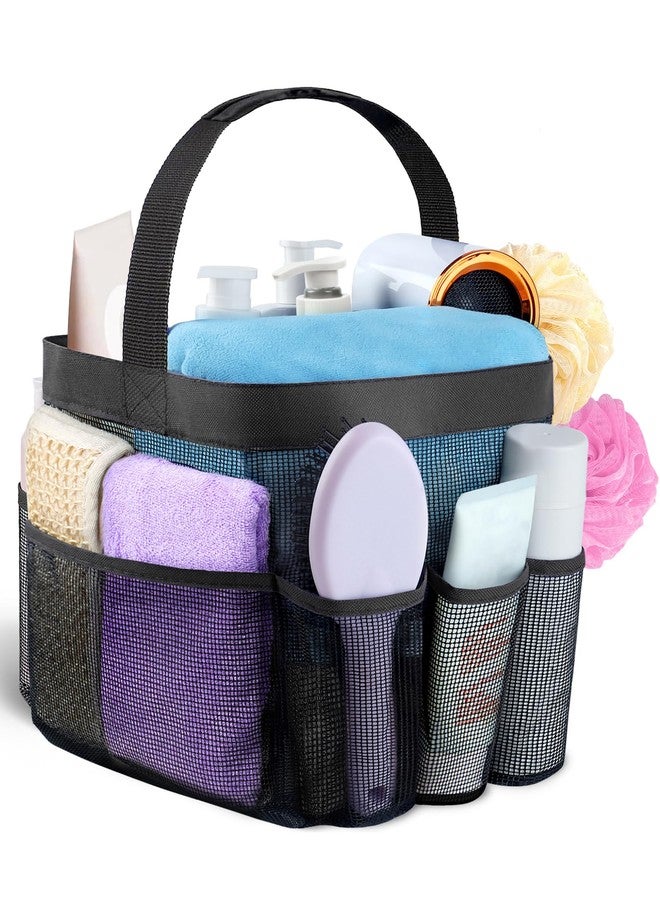 Attmu Mesh Shower Caddy Portable for College Dorm Room Camping Essentials, Shower Caddy Dorm with 9-Pockets, Large Capacity Hanging Basket Bathroom Bag for Toiletry, Swimming, Gym, Camp, Beach - Image 1