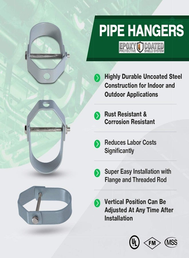Highcraft IDM-FQ114-10 Clevis Hanger, Light Duty Epoxy Coated Steel, 1-1/4 in., 10 Pieces - Image 3