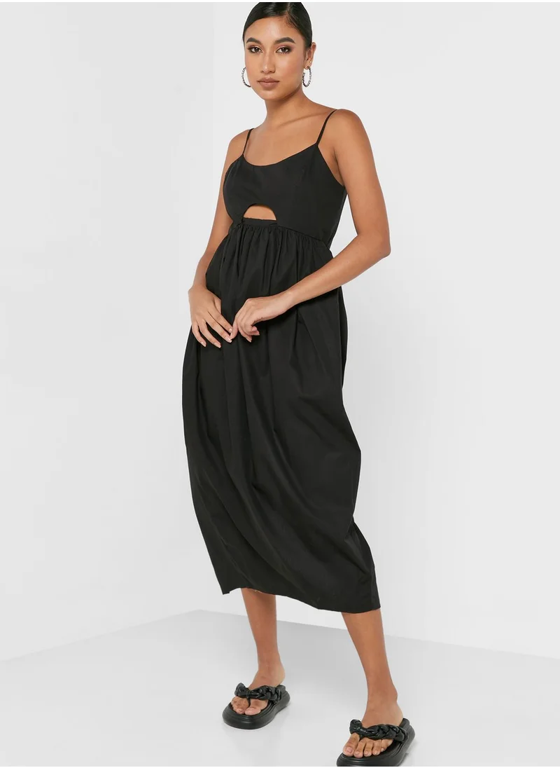 TOPSHOP Strappy Pleated Dress