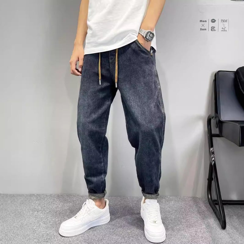 Unisex Classic Denim Jeans Loose Fit Daily Outdoor Wear - Image 5