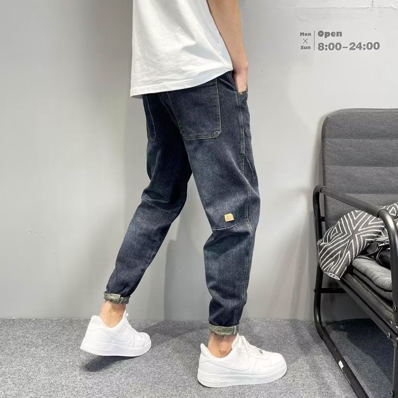 Unisex Classic Denim Jeans Loose Fit Daily Outdoor Wear - Image 1