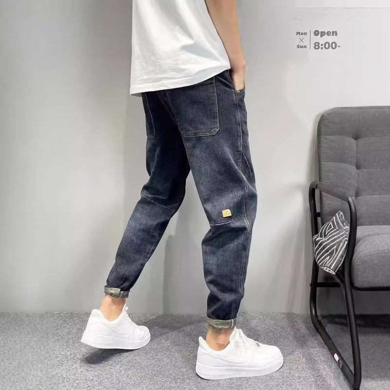 Unisex Classic Denim Jeans Loose Fit Daily Outdoor Wear - Image 3