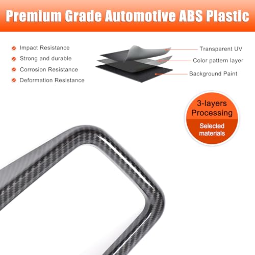 TOYCIDFG Car Center Console Gear Shift Panel Frame Decoration Cover Trim for Porsche Cayenne 2011-2017, Car Decoration Accessories (Carbon Fiber Pattern) - Image 2