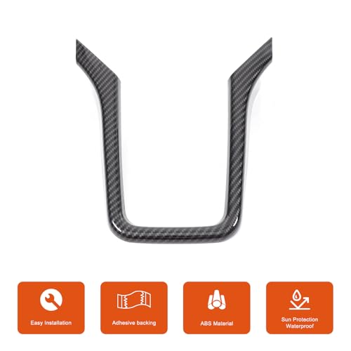 TOYCIDFG Car Center Console Gear Shift Panel Frame Decoration Cover Trim for Porsche Cayenne 2011-2017, Car Decoration Accessories (Carbon Fiber Pattern) - Image 4