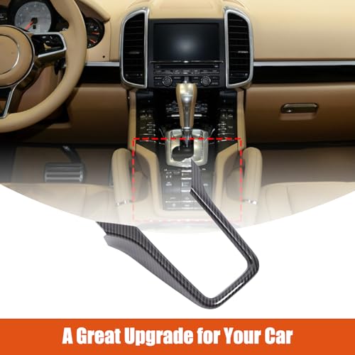 TOYCIDFG Car Center Console Gear Shift Panel Frame Decoration Cover Trim for Porsche Cayenne 2011-2017, Car Decoration Accessories (Carbon Fiber Pattern) - Image 5