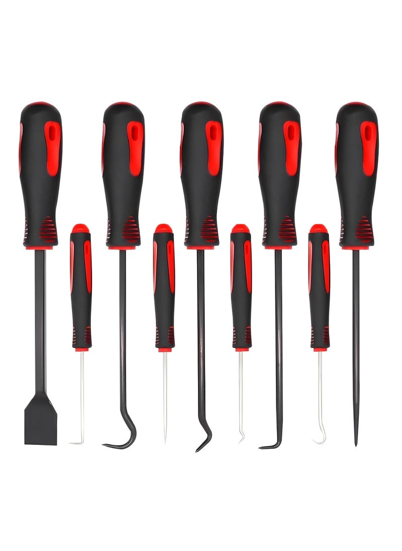 DEFAONS - Multi-Purpose Hook And Pick Tool Set, 9-Piece, Enhanced Grip for Mechanics and Hobbyists - Image 1