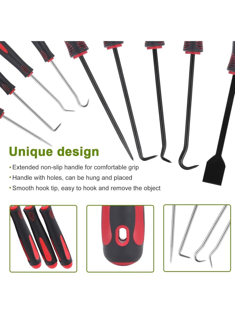 DEFAONS - Multi-Purpose Hook And Pick Tool Set, 9-Piece, Enhanced Grip for Mechanics and Hobbyists - Image 1