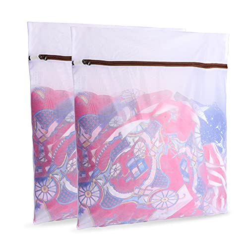 Gogooda Set of 2 Extra Large Mesh Laundry Bags Washing Bags for Blouse, Jacket,Pants, Sheets, 20×24inch - Image 1