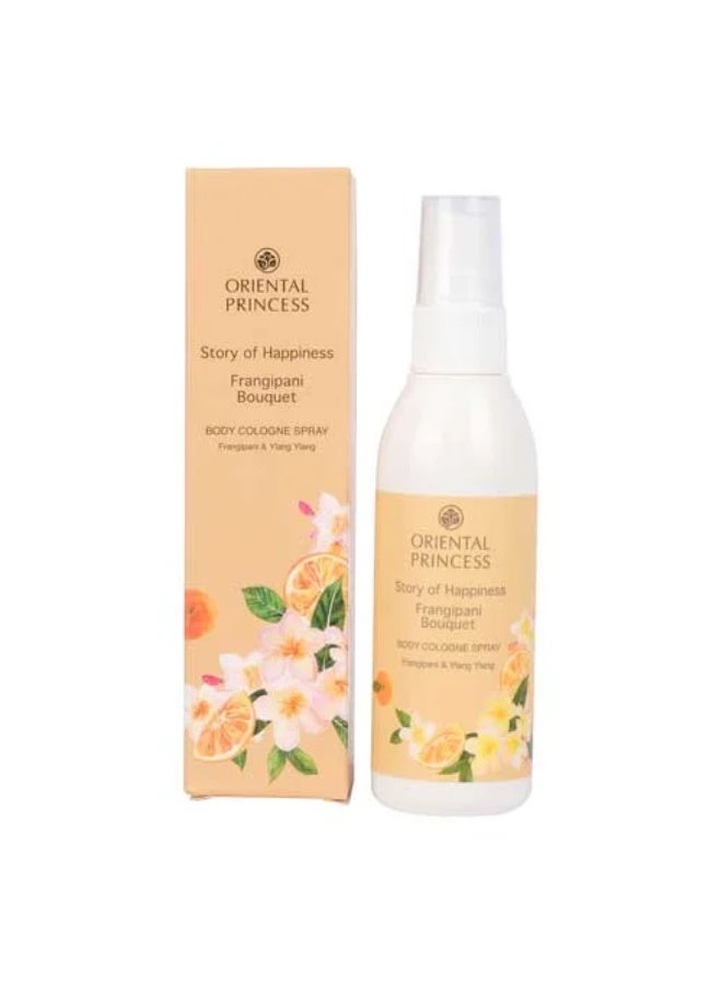 Story of Happiness  Frangipani Bouquet Body Cologne Spray With Frangipani & ylang ylang 100 ml