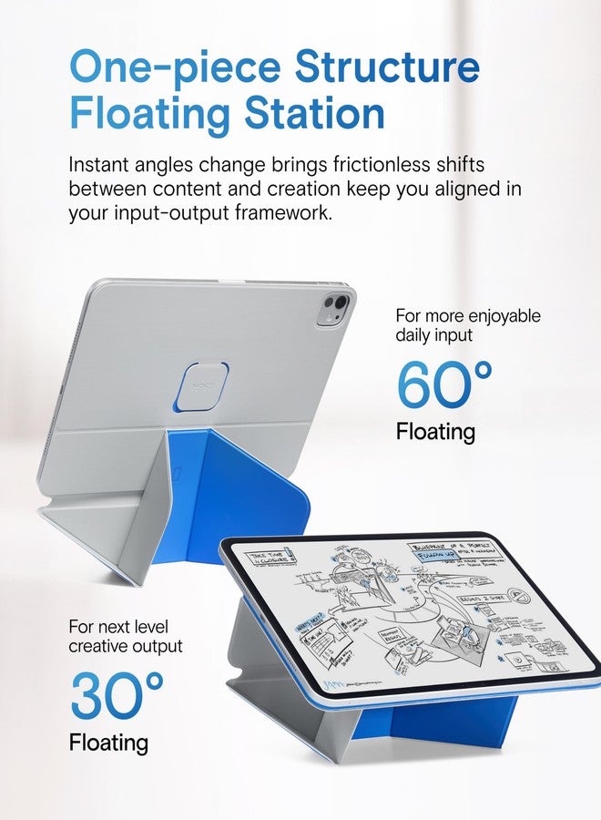 MOFT Dynamic Folio Case for iPad (A16) 11th Generation 11 Inch 2025/ iPad 10th Generation 10.9 Inch 2022 Case, Magnetic Stand Case with 20+ Viewing Angles, Cement x Sapphire - Image 4