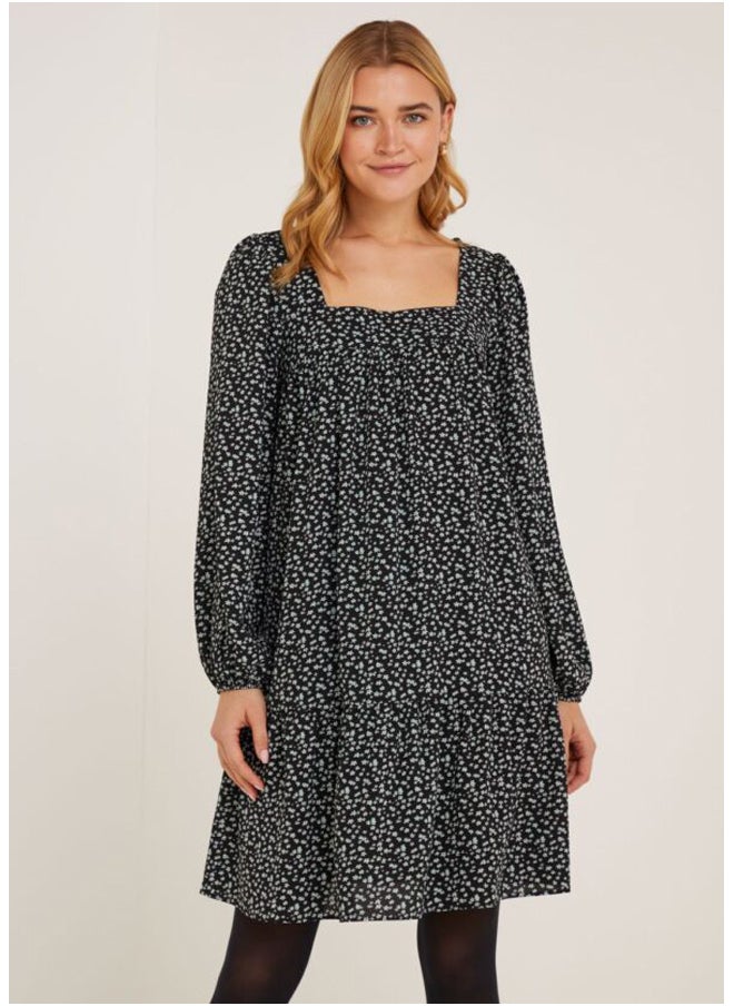 Matalan MH BUBBLE SQUARE NECK DITSY 