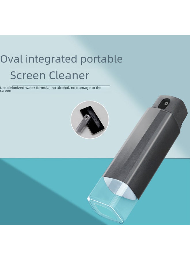 Generic - Mobile Phone Screen Cleaner Laptop Computer Cleaning Spray Wipe Dust Tool Source Digital Computer Cleaning Supplies-Color:Gray Cleaner + 10ml Refill Solution Two-in-one Set - Image 1