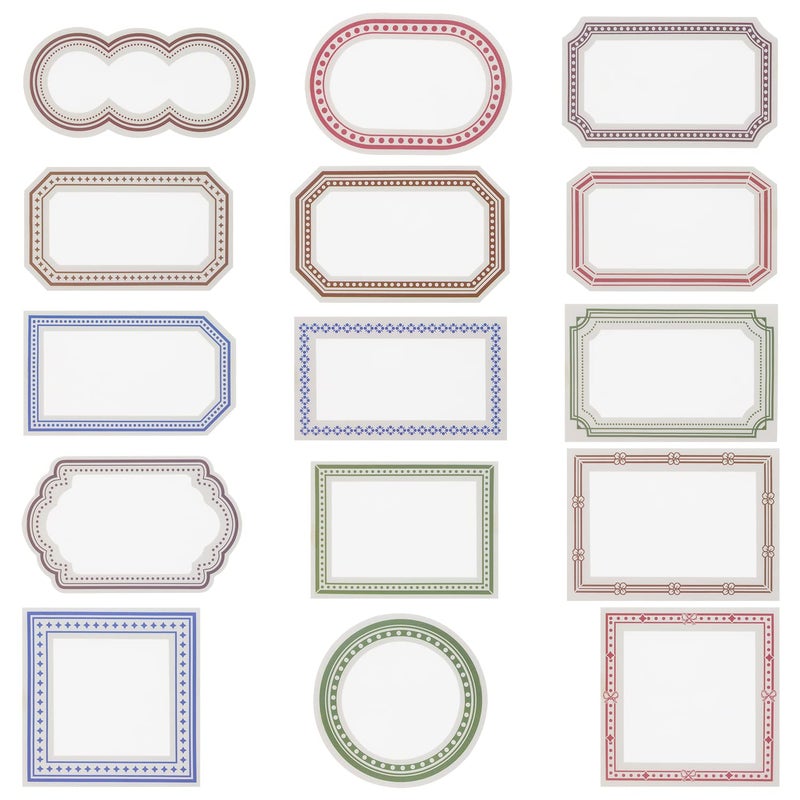 ONLYKXY 45pcs Decorative Sticker Set Waterproof Assorted Frame Scrapbooking Stickers Planner Stickers Tabs for Planners and Journals Hand Account Text DIY Decalsdecorative Handling Labels - Image 1