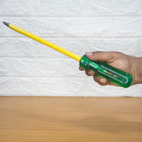 Taparia Tapria 823 I, Insulated Screwdriver with Magnetic Tip|Overall Length 230mm | Blade Length 150 mm | Tip Size 3.5 x 0.5 mm. Suitable for Home | DIY | Electricians And Professional Use - Image 2