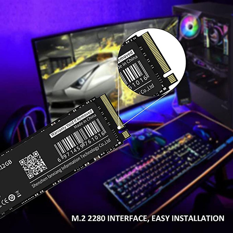 fanxiang S501 512GB NVMe SSD 3D NAND1.3 PCIe Gen3x4 M.2 2280 Internal Solid State Drive (Read/Write Speed up to 2,150/1,600 MB/s) Compatible with Laptop & PC Desktop - Image 5