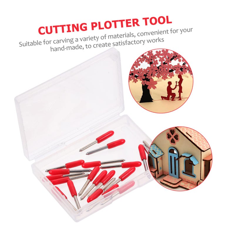 Tungsten Cutting Blades 20pcs For Vinyl Reflective Film And Weight Materials Red 2 3X0 2cm - Image 4