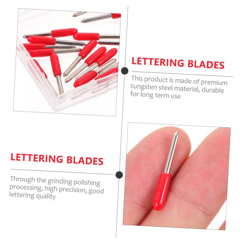 Tungsten Cutting Blades 20pcs For Vinyl Reflective Film And Weight Materials Red 2 3X0 2cm - Image 3