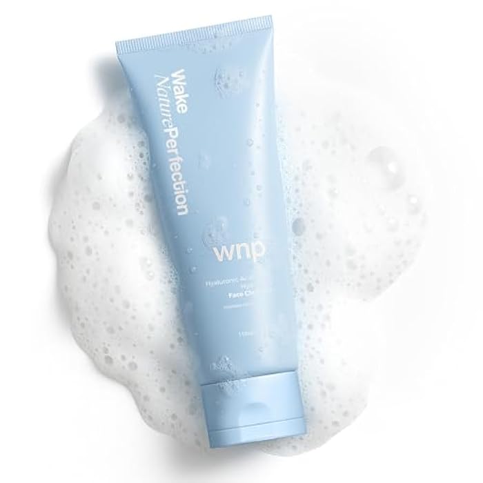WNP Centella & 4D Hyaluronic Acid Ultra-Hydrating Gentle Face Cleanser with 50% Amino Acid, Ceramide & Centella Asiatica. Gentle Daily Facial Wash for Dry & Sensitive Skin. Vegan SkinCare - Image 1