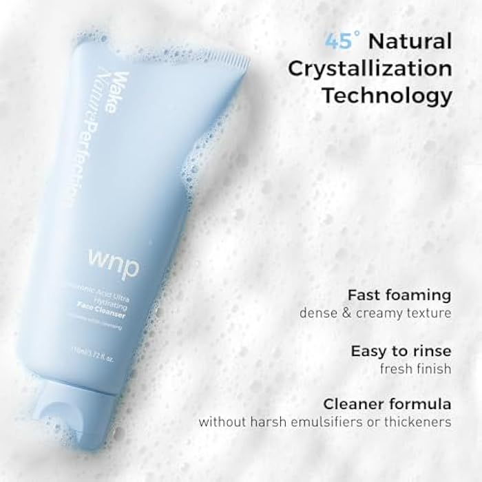WNP Centella & 4D Hyaluronic Acid Ultra-Hydrating Gentle Face Cleanser with 50% Amino Acid, Ceramide & Centella Asiatica. Gentle Daily Facial Wash for Dry & Sensitive Skin. Vegan SkinCare - Image 5
