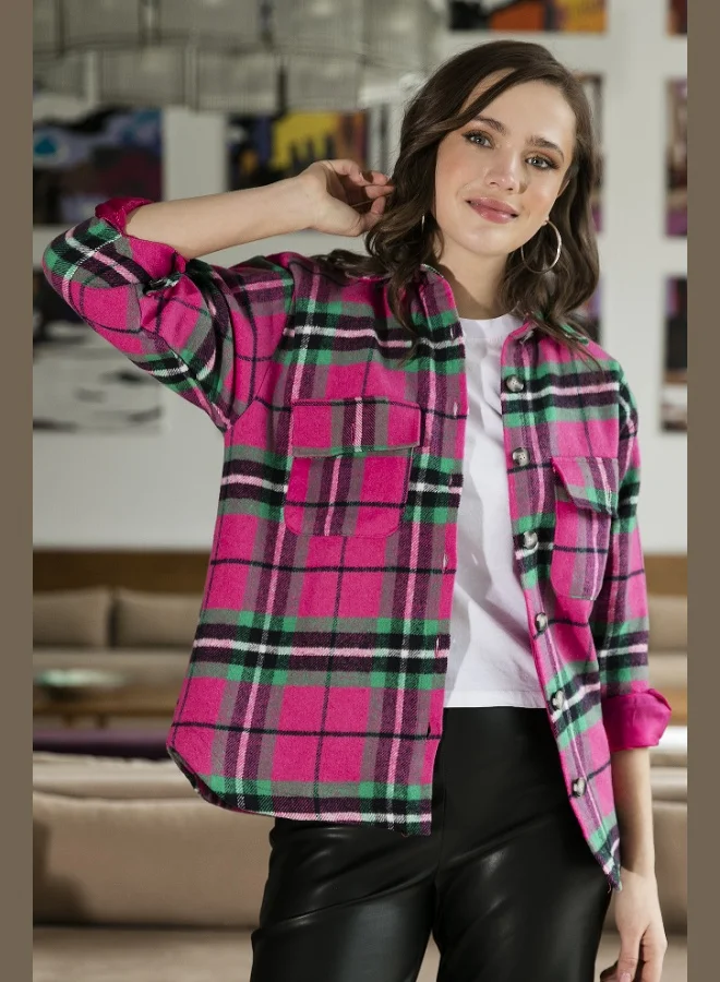 ليلا قميص شتوي مبطن ناعم للنساء من ليلا