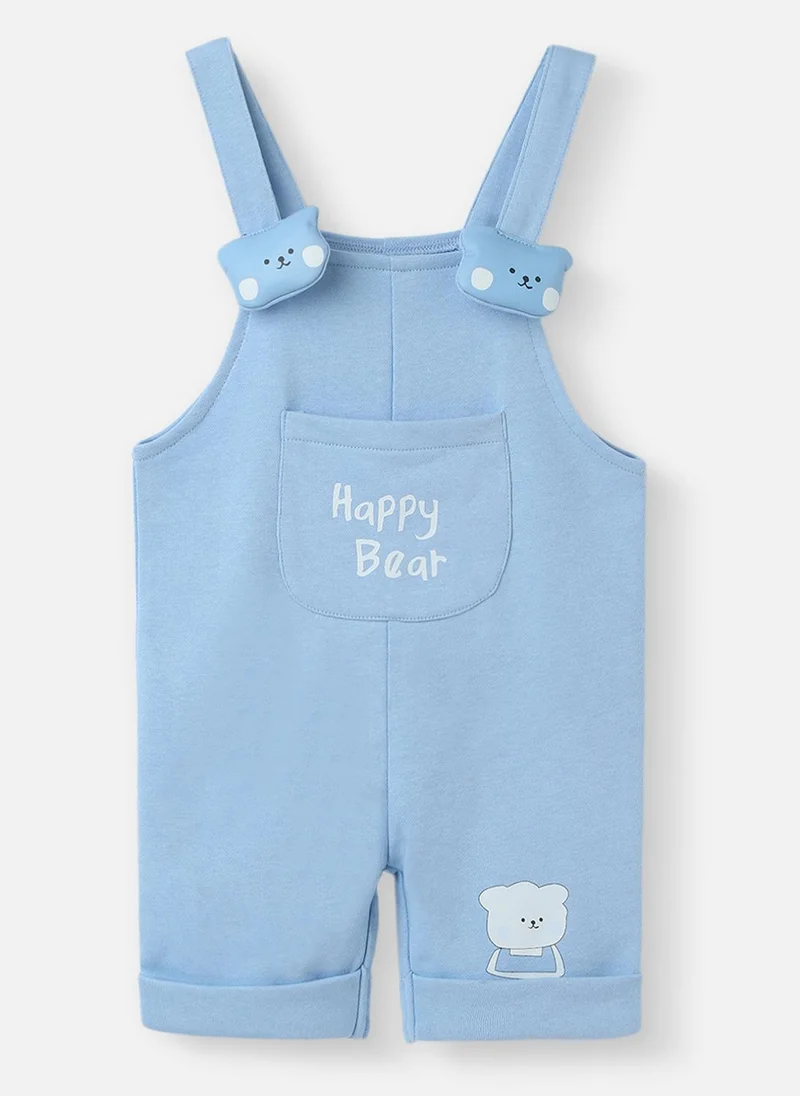 Nautinati Nautinati Boys’ Applique Romper|Cute Bear Design| Age 0 - 2 Years