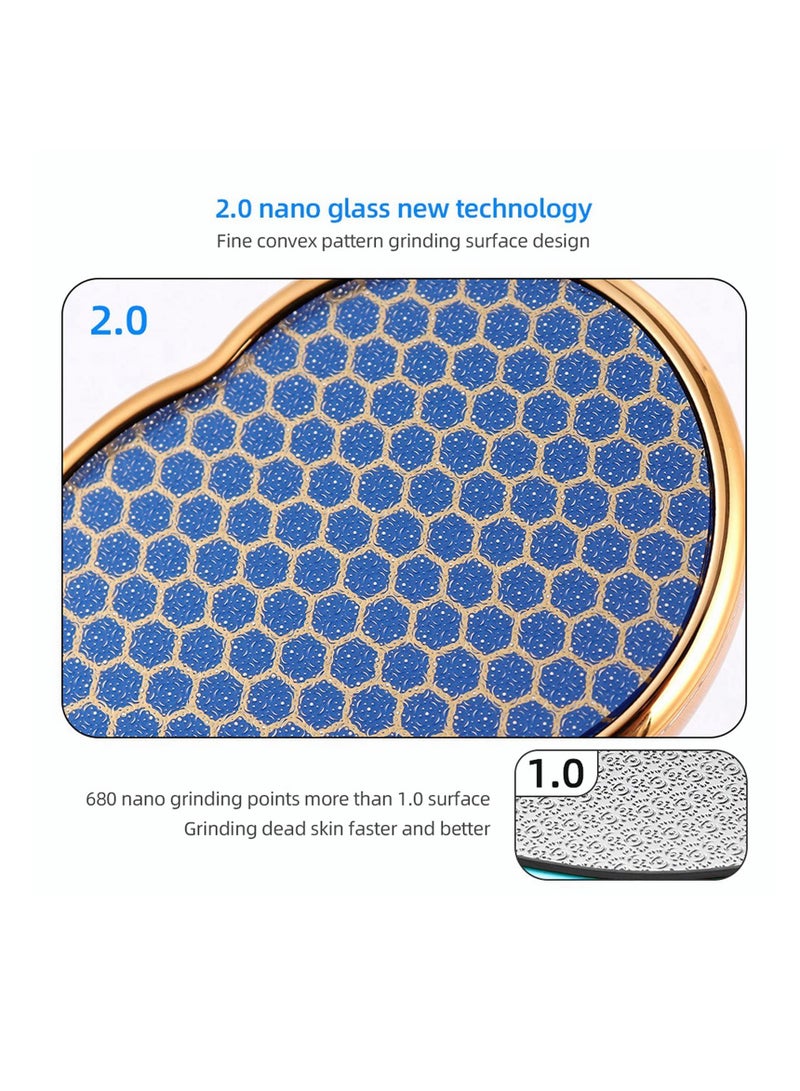 SYOSI Nano Glass Callus Remover Foot File Care Scraper for Hard Skin Pedicure Tool Home Salon Feet Scrubber Rasp Corn Removal High-Density Fine Crystal Spa Man Women - Image 5