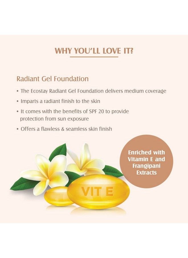 Lotus Makeup Lotus Makeup Ecostay Radiant Gel Foundation Toast 30 Ml  - Image 4