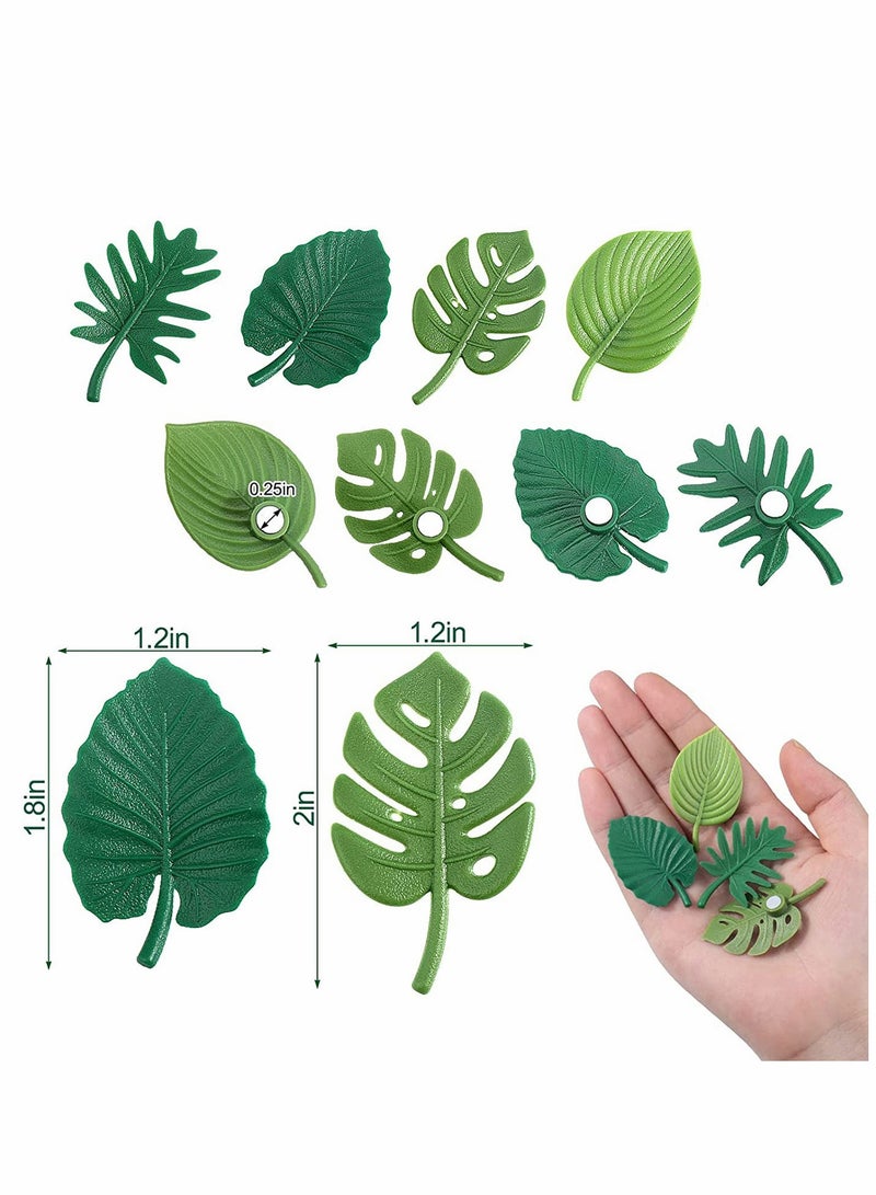SYOSI Monstera Plant Fridge Magnets 16 Pieces Mini Tropical Leaves Refrigerator Cute for Locker Home Office Decor  - Image 4
