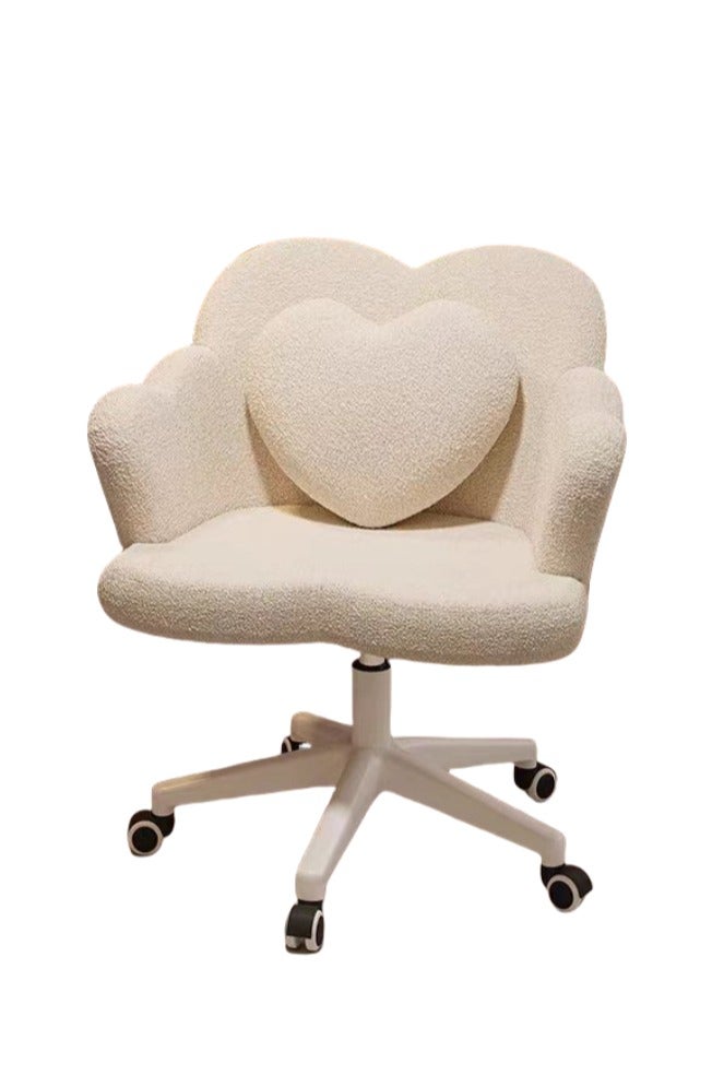 Tanwer Elevating bedroom chair, female computer chair, petal rotatable chair - Image 1