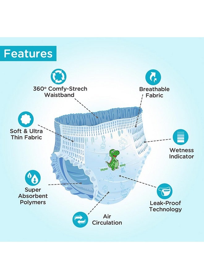 mee mee Premium Breathable Baby Diaper Pants, (M) Size, Pk Of 28 For 6-11 Kgs | Fast Absorbing, Cotton Soft Feel With Wetness Indicator |Double Layer Leakage & Anti-Rash Shield Protection Up To 12 Hours - Image 3