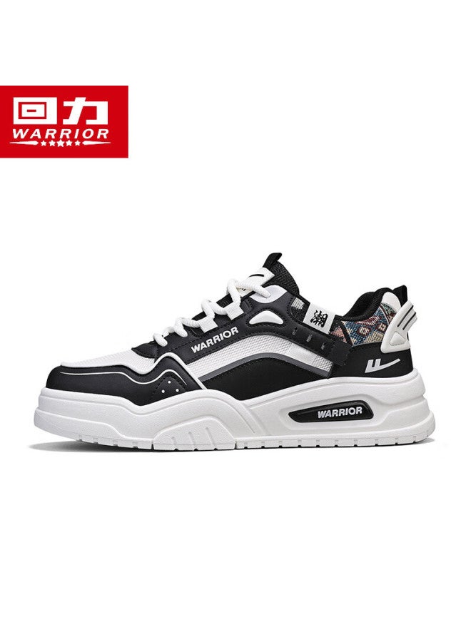 Pull Back Warrior Men'S Canvas Shoes Summer New Breathable Mesh Casual Sports Shoes Men Black/Light Khaki Size 41 - Image 2