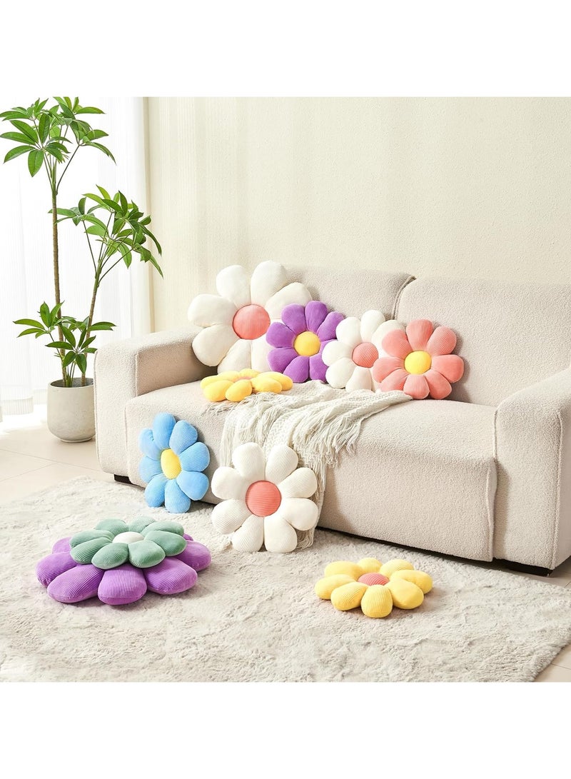 Flower Pillow,Daisy Pillow Flower Shaped Throw Pillow,Cute Pillows Flower Cushion,Flower Floor Pillow Seating Cushion for Bedroom,Sofa,Couch(15.7 - Image 3
