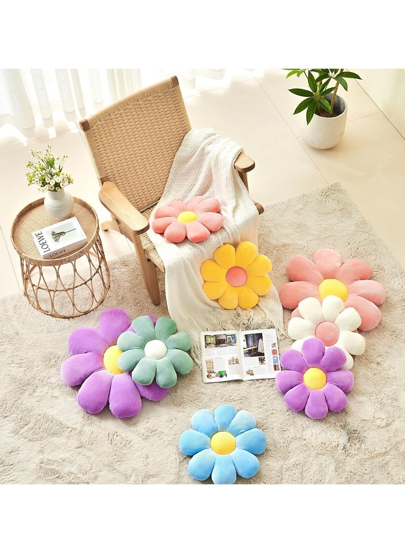 Flower Pillow,Daisy Pillow Flower Shaped Throw Pillow,Cute Pillows Flower Cushion,Flower Floor Pillow Seating Cushion for Bedroom,Sofa,Couch(15.7 - Image 4