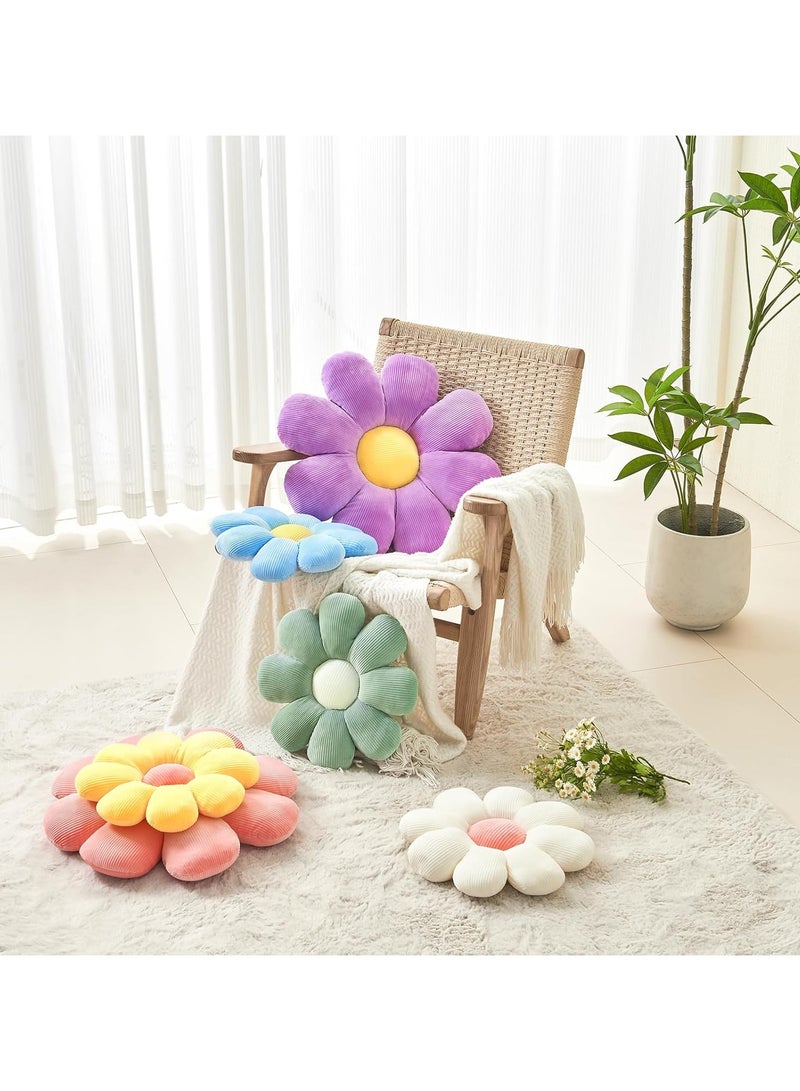 Flower Pillow,Daisy Pillow Flower Shaped Throw Pillow,Cute Pillows Flower Cushion,Flower Floor Pillow Seating Cushion for Bedroom,Sofa,Couch(15.7 - Image 5