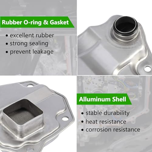 TOP-VIGOR Automatic Transmission Filter Oil Pan Gasket Kit Fits for Nissan Rogue Altima 2007 2008 2009 2010 2011 2012 2013 2014 2015 2016, Transmission Filter Kit 31728-1XF0A 31397-1XF0D 31728-1XF03 - Image 3