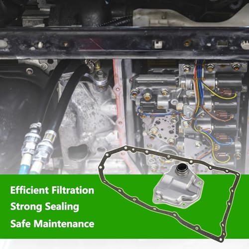 TOP-VIGOR Automatic Transmission Filter Oil Pan Gasket Kit Fits for Nissan Rogue Altima 2007 2008 2009 2010 2011 2012 2013 2014 2015 2016, Transmission Filter Kit 31728-1XF0A 31397-1XF0D 31728-1XF03 - Image 2