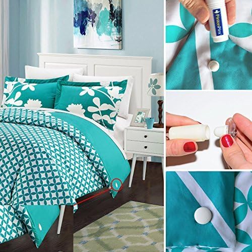 Pinion Pins PinionPins Clear Magnetic Duvet Clips with Magnetic Key for Easy Removal. Pack of 16 Comforter Fasteners That are Safe Locking and Holds up to 10lbs  - Image 3