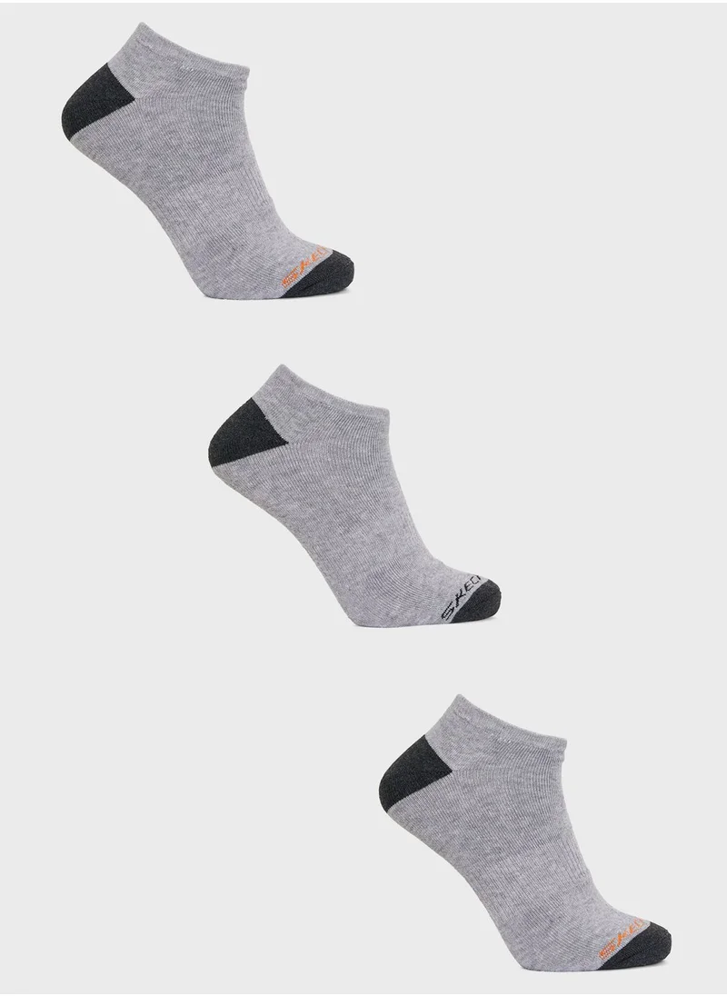 SKECHERS 3 Pack No Show Socks
